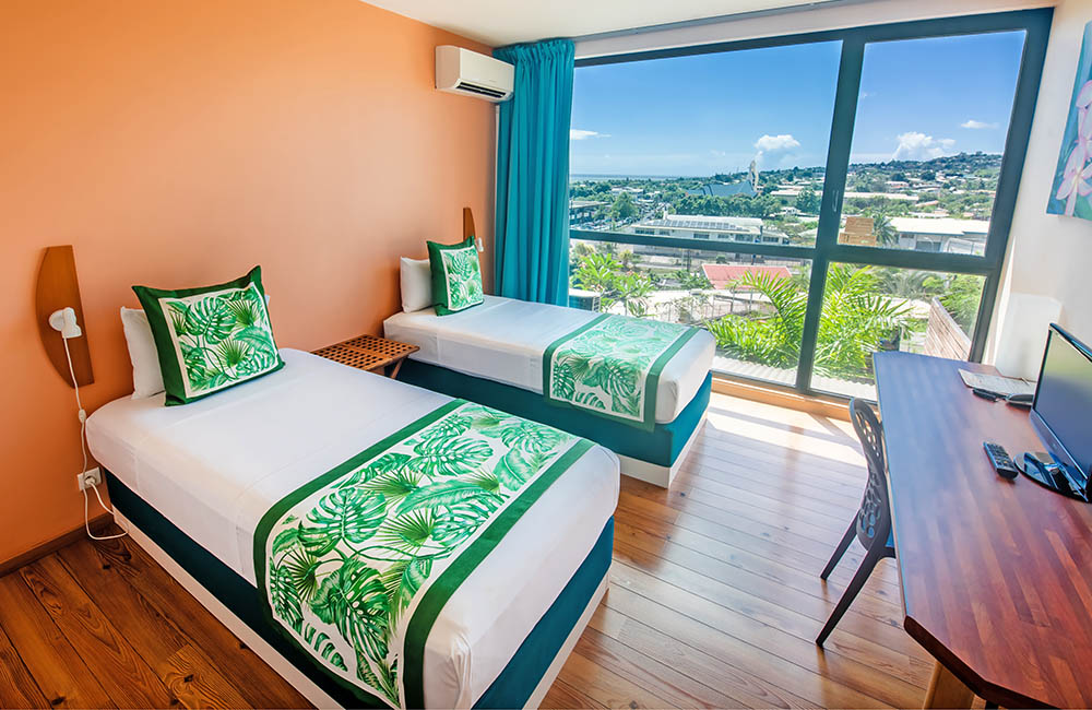 Tahiti Airport Motel Air-conditioned Twin Room
